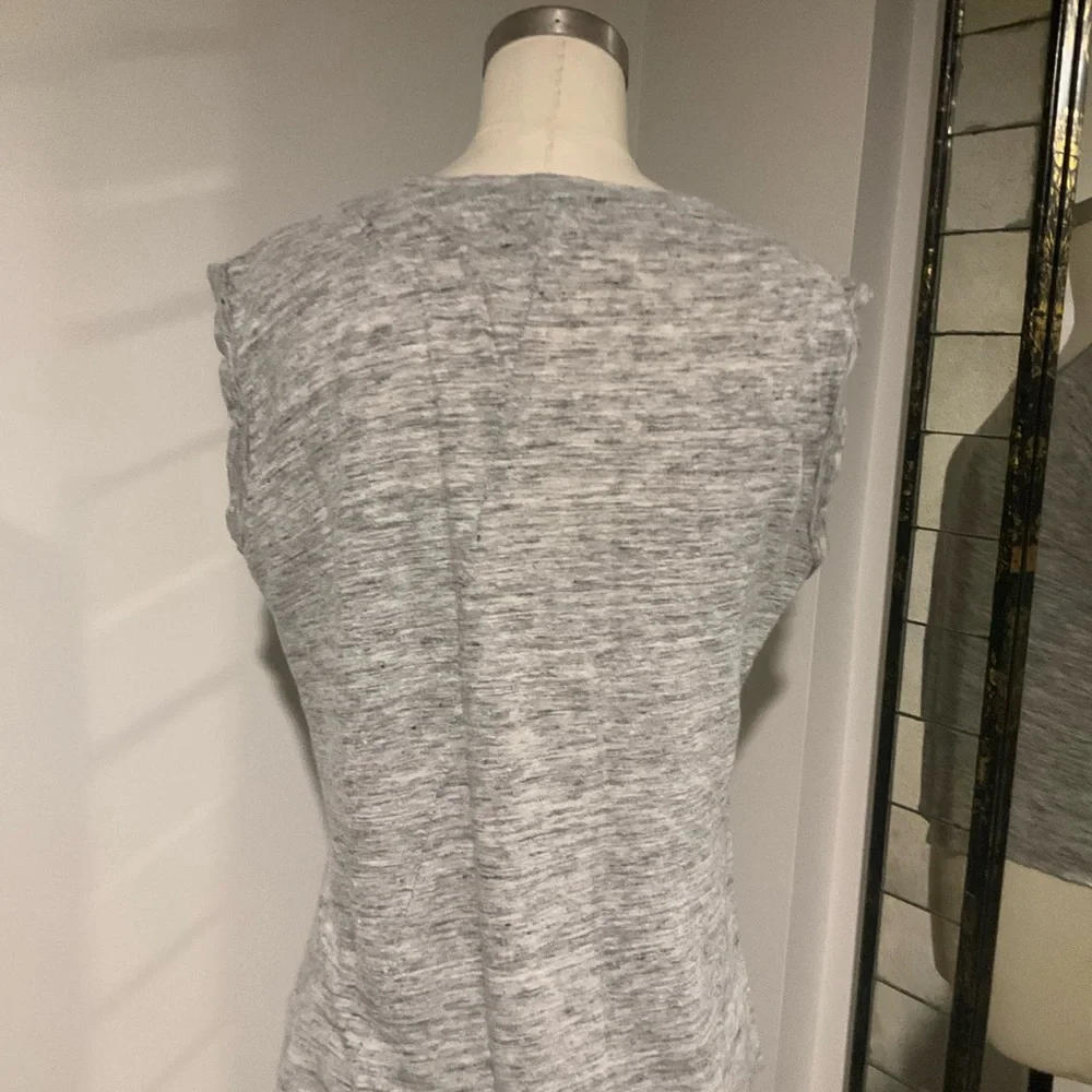 Madewell Heather Gray Women's Muscle Tee - Picture 4 of 6